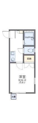 レオパレス中野第6 107｜岡山県岡山市北区十日市東町(賃貸アパート1K・1階・19.80㎡)の写真 その2