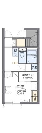 レオパレスプレシャス乙島 104｜岡山県倉敷市玉島乙島(賃貸アパート1K・1階・23.27㎡)の写真 その2