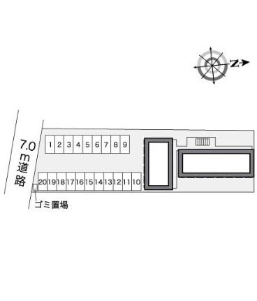 レオパレスＳＡＳＡＧＡＳＥ2 104｜岡山県岡山市南区当新田(賃貸アパート1K・1階・20.28㎡)の写真 その15