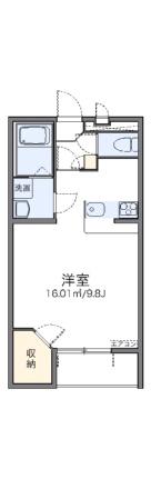 レオパレスファミーユII 203｜岡山県岡山市北区田中(賃貸マンション1K・2階・31.33㎡)の写真 その2