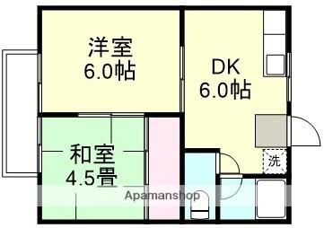 コーポ小田 ｜岡山県倉敷市徳芳(賃貸アパート2DK・2階・34.78㎡)の写真 その2