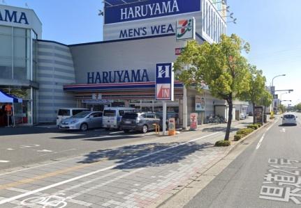 周辺：セブンイレブン岡山西古松西町店(コンビニ)まで445m