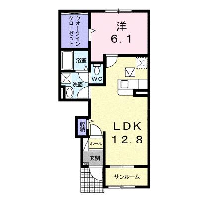 セゾンII　Ｂ 102 ｜ 岡山県井原市西江原町（賃貸アパート1LDK・1階・50.16㎡） その2