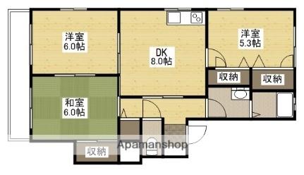 せせらファミリア 103｜広島県広島市安佐南区川内６丁目(賃貸アパート3DK・1階・60.45㎡)の写真 その2