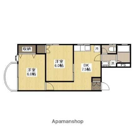 広島県広島市東区光町２丁目(賃貸マンション2DK・5階・40.62㎡)の写真 その2