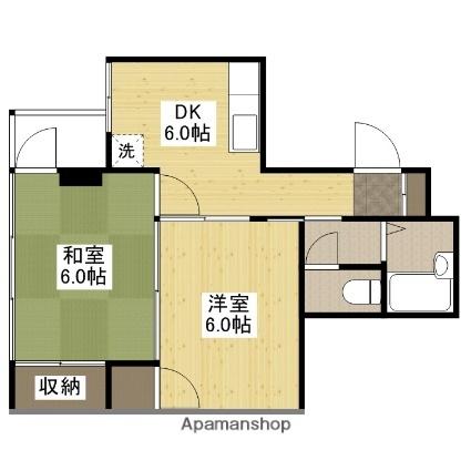 広島県広島市南区旭２丁目(賃貸マンション2DK・3階・46.50㎡)の写真 その2