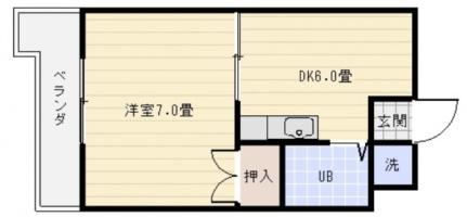 エクセルコート太田川 708号室｜広島県広島市東区戸坂千足１丁目(賃貸マンション1DK・7階・25.00㎡)の写真 その2