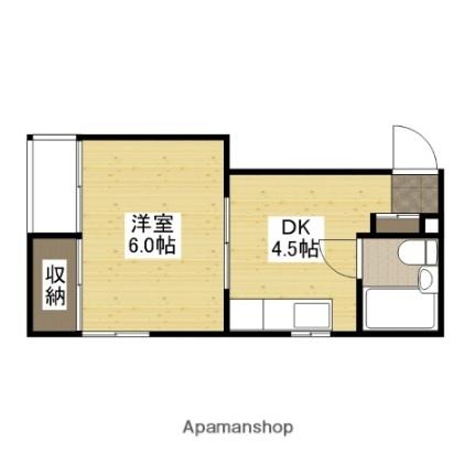 福島ビル 203｜広島県広島市西区天満町(賃貸マンション1DK・2階・21.10㎡)の写真 その2