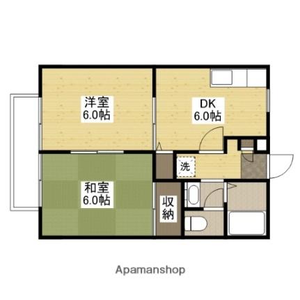 サンライフ友　Ｃ 101｜広島県福山市千田町３丁目(賃貸アパート2DK・1階・40.92㎡)の写真 その2