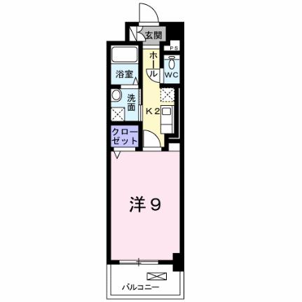 ラフィネ　ロジュマン 303｜広島県福山市川口町１丁目(賃貸マンション1K・3階・30.46㎡)の写真 その2