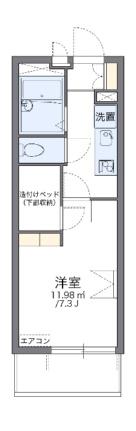 レオパレスグローリー 202｜広島県福山市新市町大字新市(賃貸マンション1K・2階・20.81㎡)の写真 その2