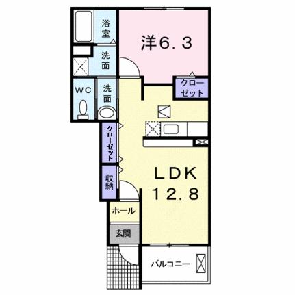 マナ　サフラワー 102｜広島県福山市駅家町大字下山守(賃貸アパート1LDK・1階・46.49㎡)の写真 その2