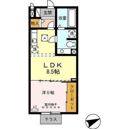 ノール　リヴィエール 107｜広島県福山市曙町６丁目(賃貸アパート1LDK・1階・37.26㎡)の写真 その2