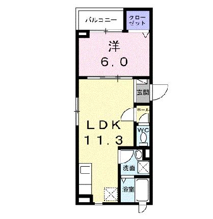 グランセレーノ 302｜広島県安芸郡府中町鶴江１丁目(賃貸マンション1LDK・3階・40.42㎡)の写真 その2