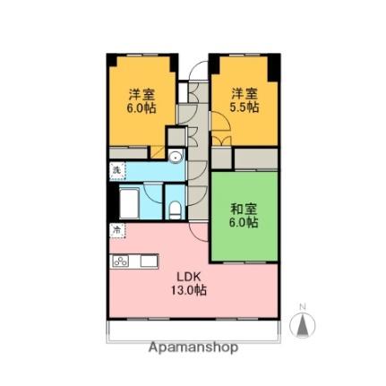 昭和町コープＭＹＮ 802｜広島県東広島市西条昭和町(賃貸マンション3LDK・8階・67.40㎡)の写真 その2