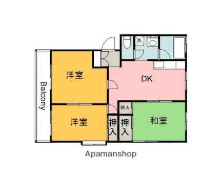 土屋マンション 304｜広島県広島市西区古江西町(賃貸マンション3DK・3階・61.39㎡)の写真 その2