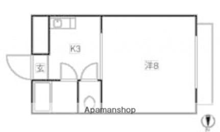 ハイツ矢賀新町I 206｜広島県広島市東区矢賀新町２丁目(賃貸マンション1K・2階・22.52㎡)の写真 その2