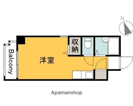 Ｌａ　Ｆｏｒｅｔ　Ｆｕｊｉｍｉ（旧ル・クレール　クサオ） 605｜広島県広島市中区富士見町(賃貸マンション1R・6階・19.01㎡)の写真 その2