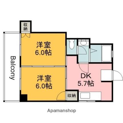 ＡＸＡ舟入通り 1003｜広島県広島市中区舟入中町(賃貸マンション2K・10階・36.36㎡)の写真 その2