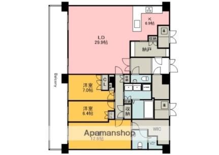 グランアークテラス 905｜広島県広島市東区若草町(賃貸マンション3LDK・9階・155.72㎡)の写真 その2