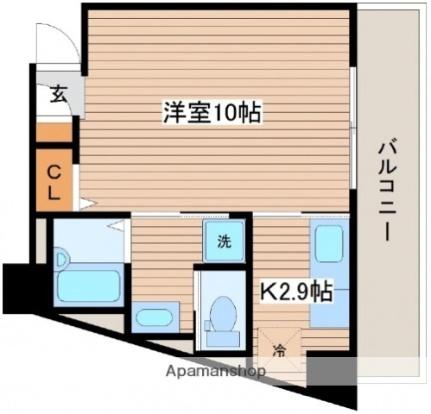 センテニアル己斐本町 401｜広島県広島市西区己斐本町１丁目(賃貸マンション1K・4階・28.22㎡)の写真 その2