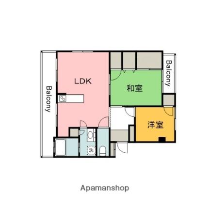 クレールメゾン中須 203｜広島県広島市安佐南区中須２丁目(賃貸マンション2LDK・2階・52.11㎡)の写真 その2