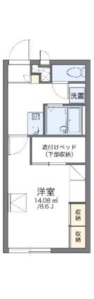 レオパレスソナタ 201｜広島県広島市東区戸坂長尾台(賃貸アパート1K・2階・23.18㎡)の写真 その2