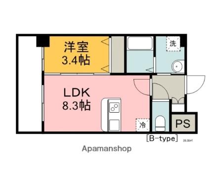 ｈｉｔｏｔｏ広島ナレッジスクエア 204｜広島県広島市中区東千田町１丁目(賃貸マンション1LDK・2階・30.50㎡)の写真 その2