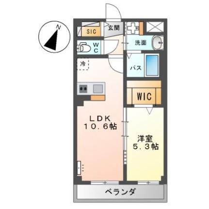 メゾンさくら緑井 403｜広島県広島市安佐南区緑井６丁目(賃貸マンション1LDK・4階・40.80㎡)の写真 その2