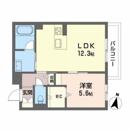 ジェンティーレ伍番館 203｜広島県広島市東区戸坂大上１丁目(賃貸マンション1LDK・2階・45.18㎡)の写真 その2