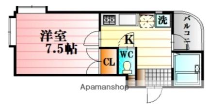 ＳＫビルディング 303｜広島県広島市安佐南区大町東１丁目(賃貸マンション1K・3階・25.07㎡)の写真 その2