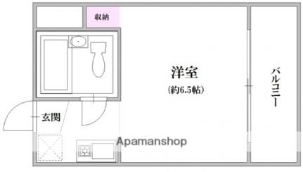 コーポ円満地 203｜広島県広島市佐伯区三宅１丁目(賃貸マンション1R・2階・15.00㎡)の写真 その2