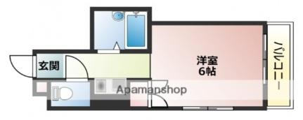 エステイト草津 405 ｜ 広島県広島市西区草津本町（賃貸マンション1R・4階・17.76㎡） その2