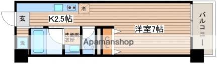 ロイヤルＯＳ 208｜広島県広島市西区己斐中１丁目(賃貸マンション1R・2階・23.48㎡)の写真 その2