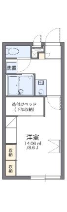 レオパレスグラシューズＫ 208｜広島県広島市佐伯区利松３丁目(賃貸アパート1K・2階・23.18㎡)の写真 その2