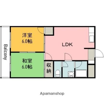 ＫＤビルドII 302｜広島県広島市佐伯区皆賀４丁目(賃貸マンション2LDK・3階・48.60㎡)の写真 その2