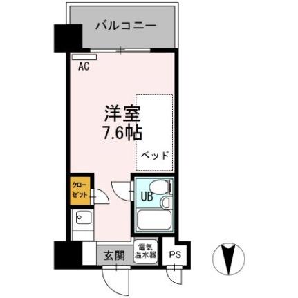 ベルハウス 413｜広島県広島市西区井口３丁目(賃貸マンション1R・4階・17.41㎡)の写真 その2