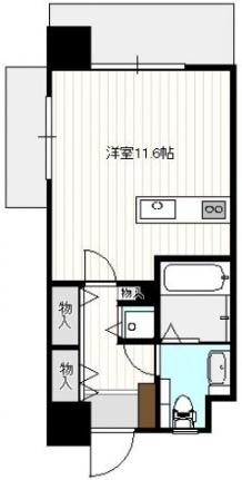 ＵＮＩＴＥＤ　ＨＩＲＯＳＨＩＭＡ 601号室｜広島県広島市西区観音本町２丁目(賃貸マンション1R・6階・34.15㎡)の写真 その2