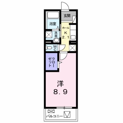 シャルム肥後II 207｜広島県広島市佐伯区五日市中央７丁目(賃貸マンション1K・2階・31.35㎡)の写真 その2