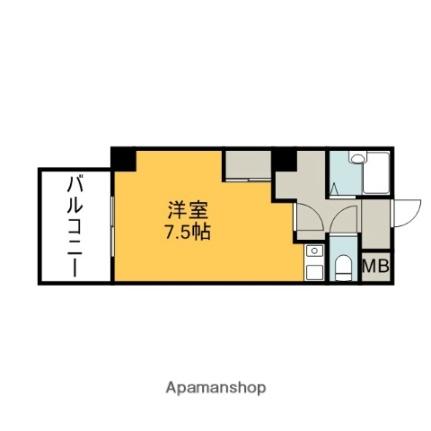 ラパーク 405｜広島県広島市南区段原南１丁目(賃貸マンション1R・4階・25.16㎡)の写真 その2