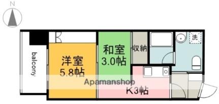 モア・マリオ平和公園 405｜広島県広島市中区大手町２丁目(賃貸マンション2K・4階・30.07㎡)の写真 その2