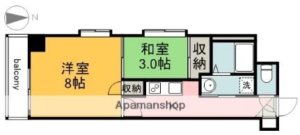 コンフォール清和 404｜広島県広島市中区鶴見町(賃貸マンション2K・4階・34.22㎡)の写真 その2