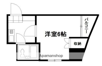 Ｋビル 304｜広島県広島市中区東白島町(賃貸マンション1K・3階・15.86㎡)の写真 その2