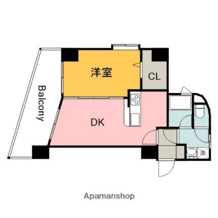 ベルフルール 402｜広島県広島市東区牛田本町４丁目(賃貸マンション1LDK・4階・37.95㎡)の写真 その2