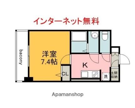 ｈｉｔｏｔｏ広島ナレッジスクエア 343｜広島県広島市中区東千田町１丁目(賃貸マンション1K・3階・26.21㎡)の写真 その2