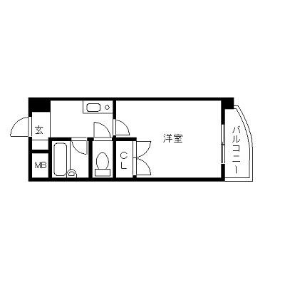 ナカシマビル 803｜広島県広島市中区本川町２丁目(賃貸マンション1K・8階・24.07㎡)の写真 その2