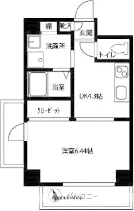 ラパーズタカタ 303 ｜ 広島県広島市中区大手町２丁目（賃貸マンション1DK・3階・26.40㎡） その2