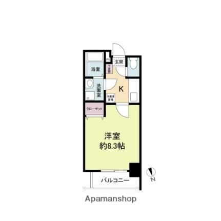 デルタ幟町（旧　サムティ幟町） 301｜広島県広島市中区幟町(賃貸マンション1K・3階・25.33㎡)の写真 その2