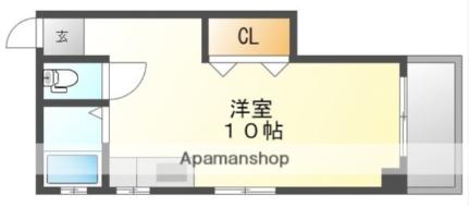 片山ビル 302｜広島県広島市中区白島中町(賃貸マンション1R・3階・23.00㎡)の写真 その2