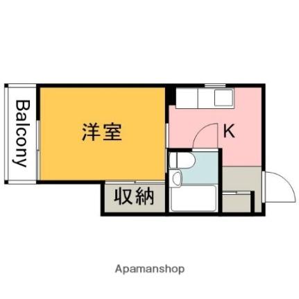 ＳＳ栄ビル 204｜広島県広島市中区江波栄町(賃貸マンション1K・2階・18.00㎡)の写真 その2